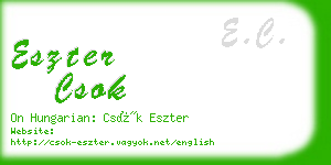 eszter csok business card